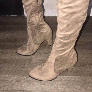 Taupe thigh- high Nordstrom boots